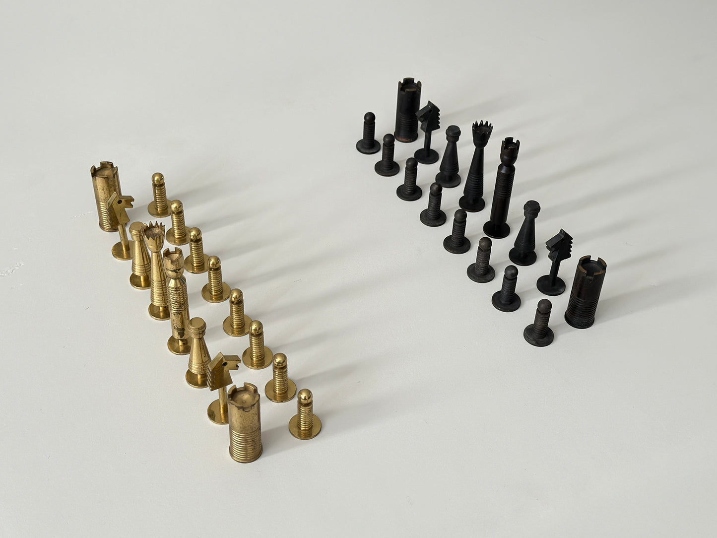 1950s – Carl Auböck brass chess set