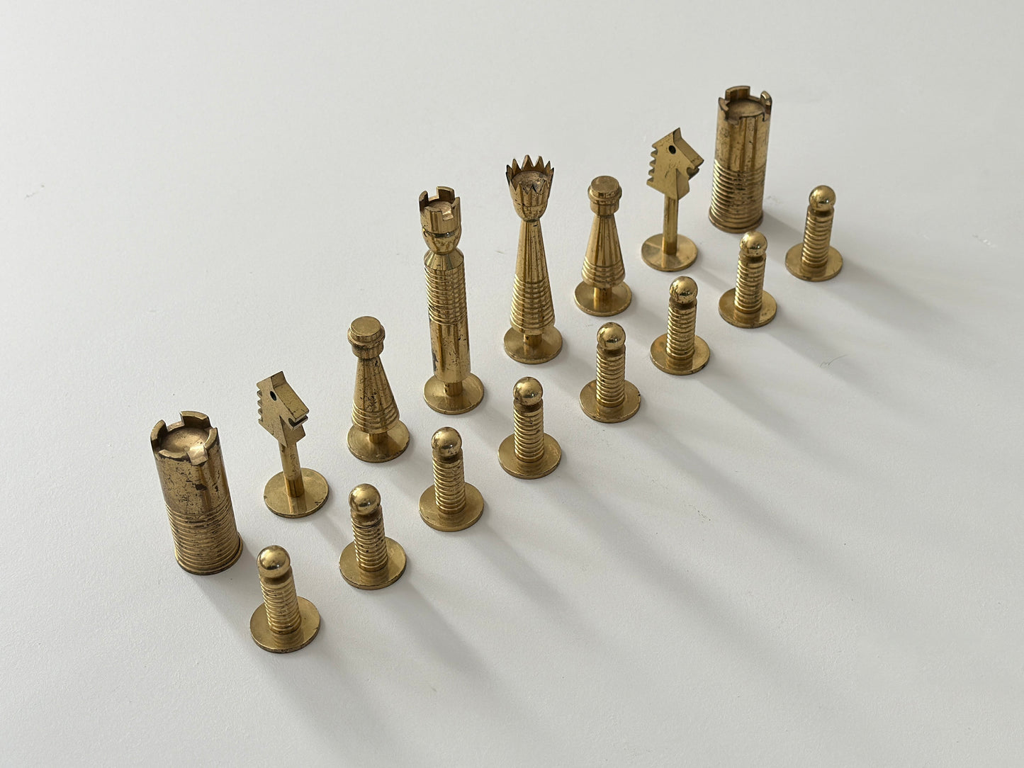 1950s – Carl Auböck brass chess set