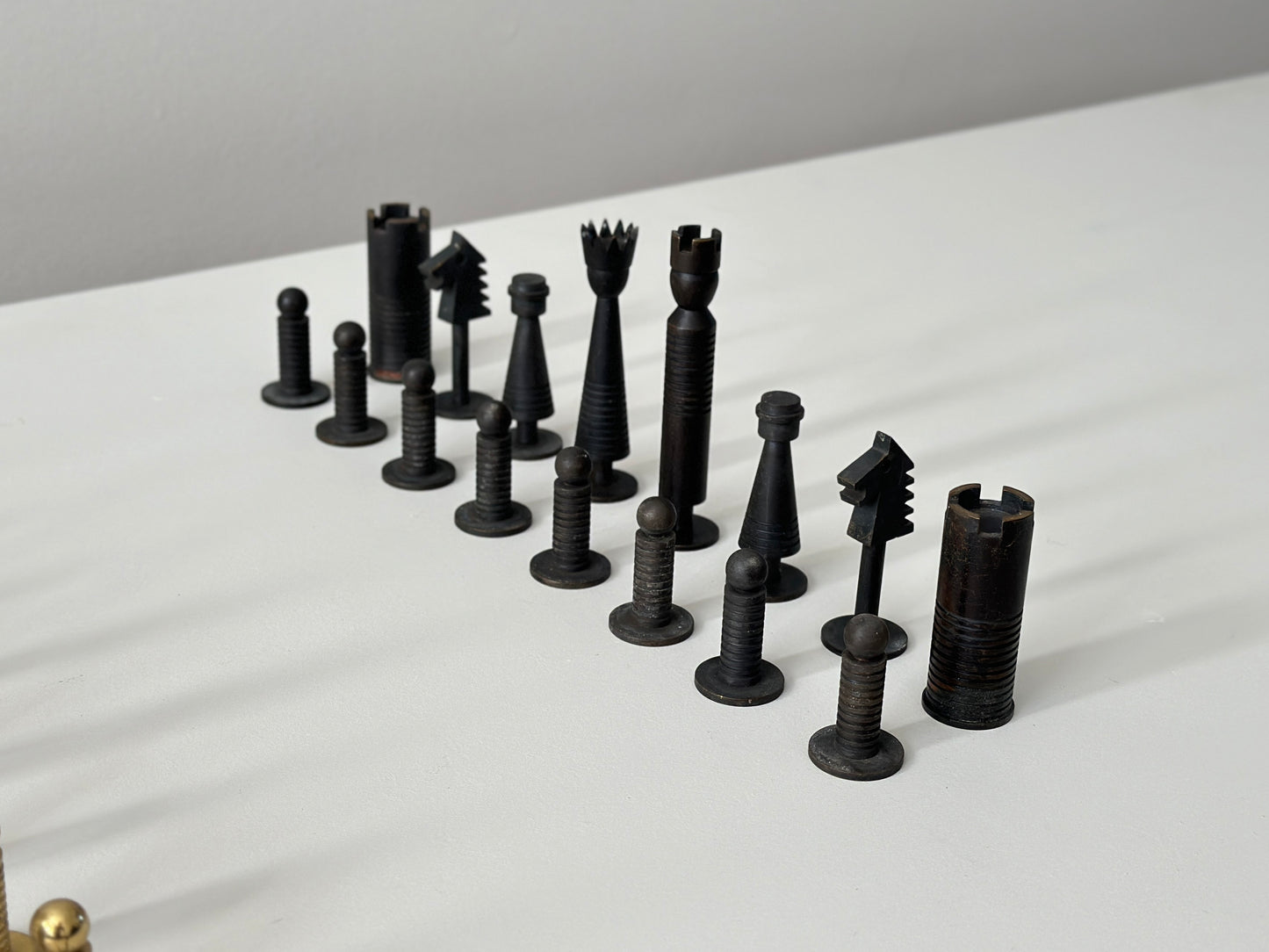 1950s – Carl Auböck brass chess set