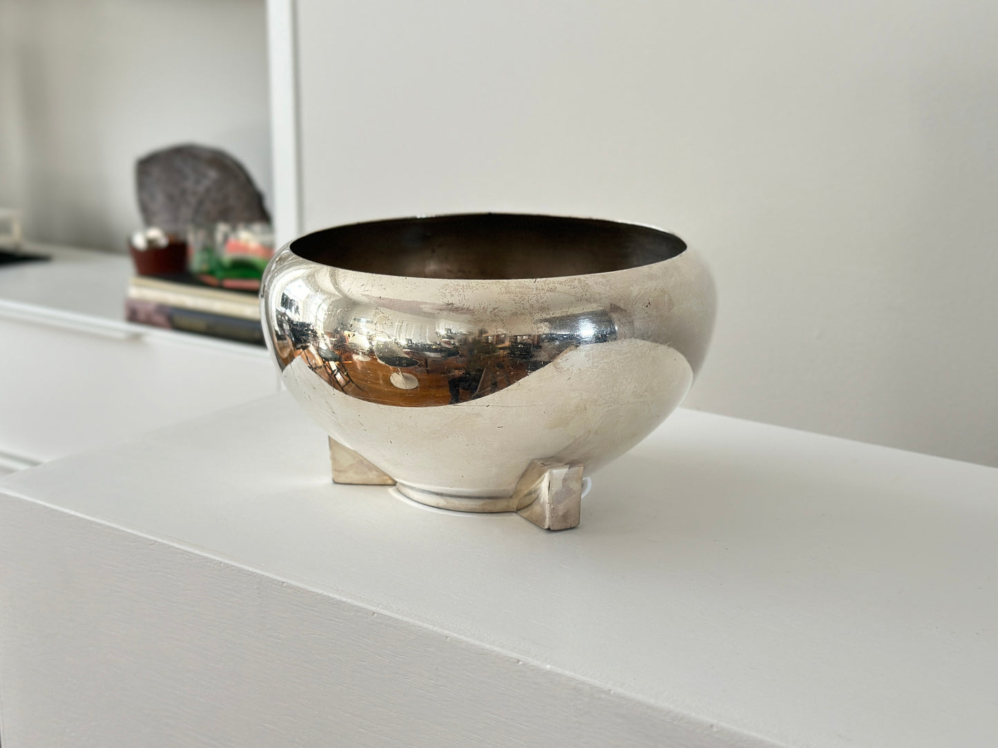 1936 – Art Deco silver plated footed bowl by Reed & Barton