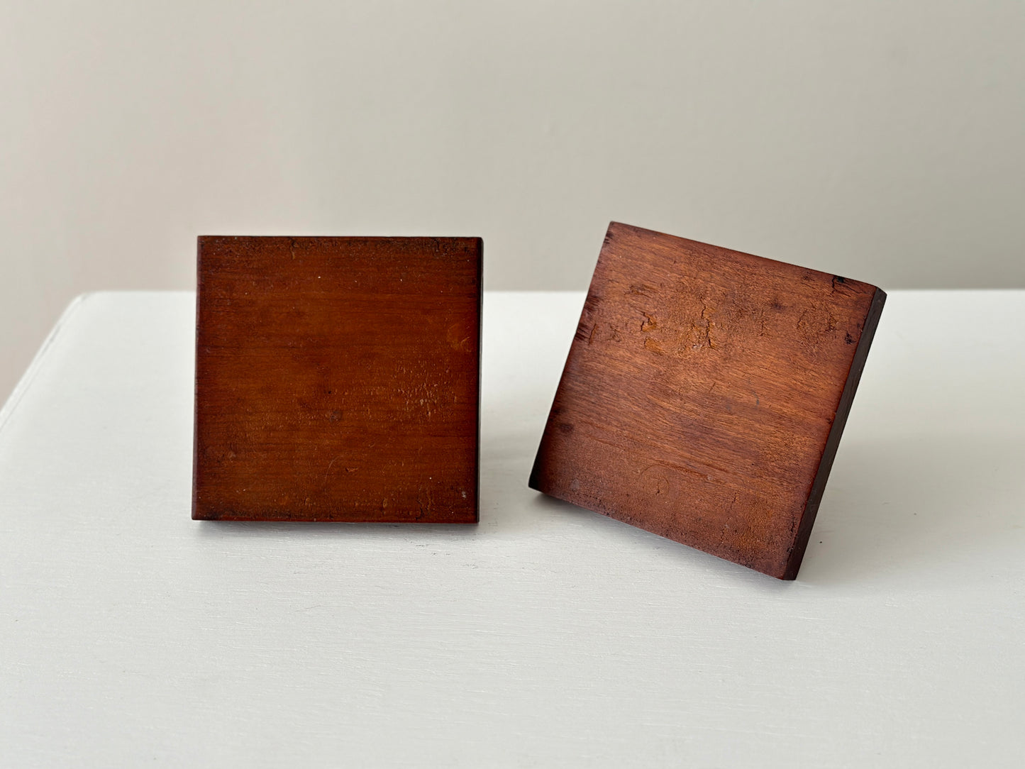 Pair of modernist vintage candle holders
