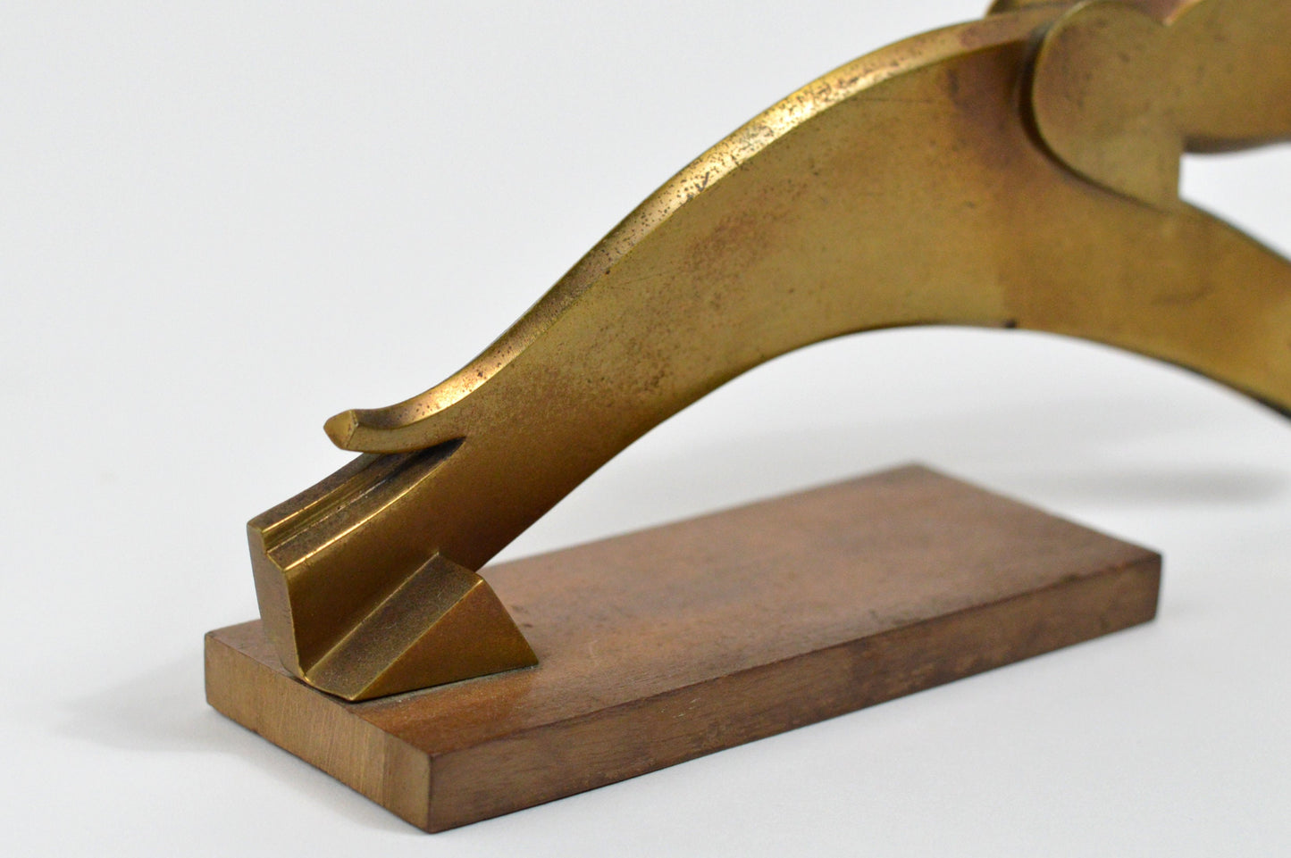 1925– Rare Carl Auböck brass jumping elephant sculpture