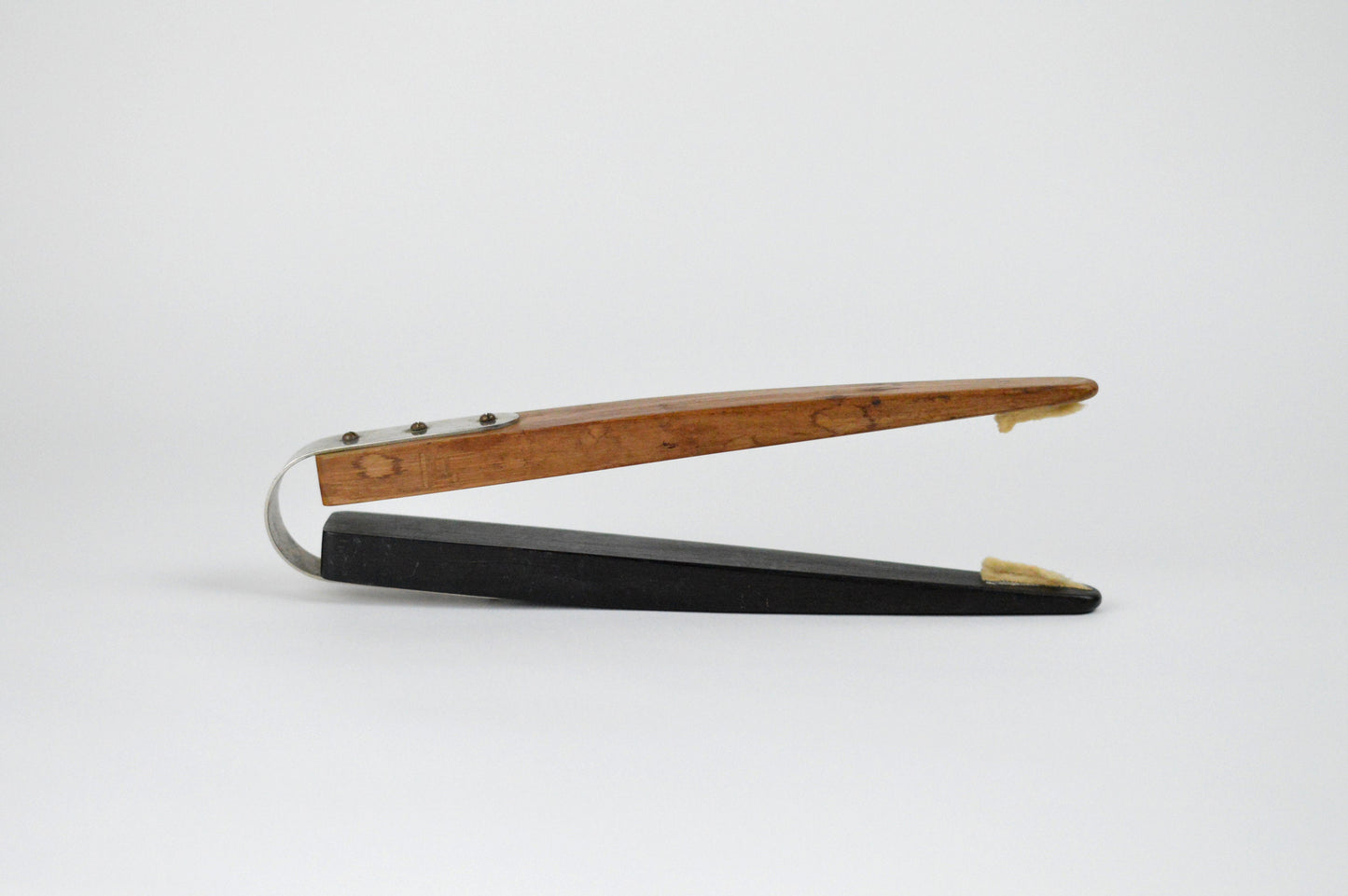 1950s– Rare Carl Aubock Signed Ebony and Maple Tongs