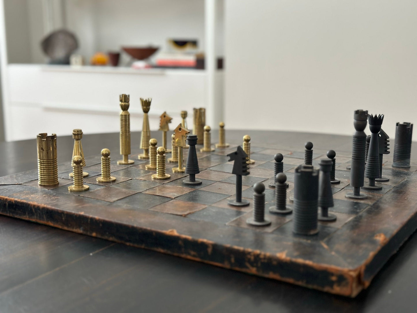 1950s – Carl Auböck brass chess set