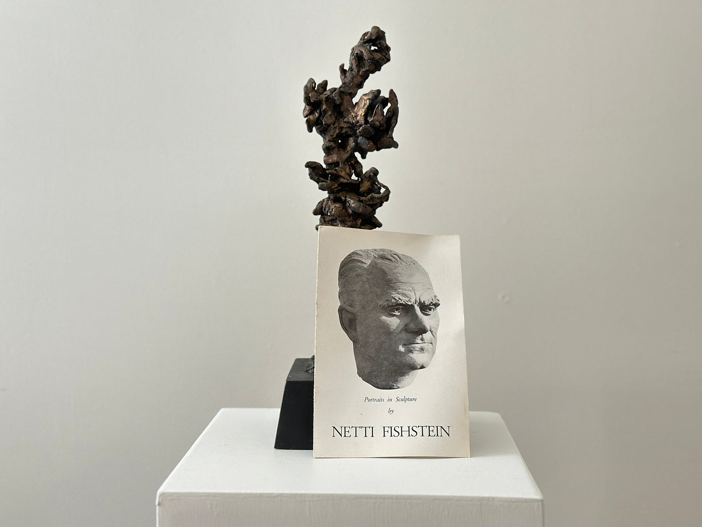 1965 – Netti Fishstein bronze brutalist figure sculpture