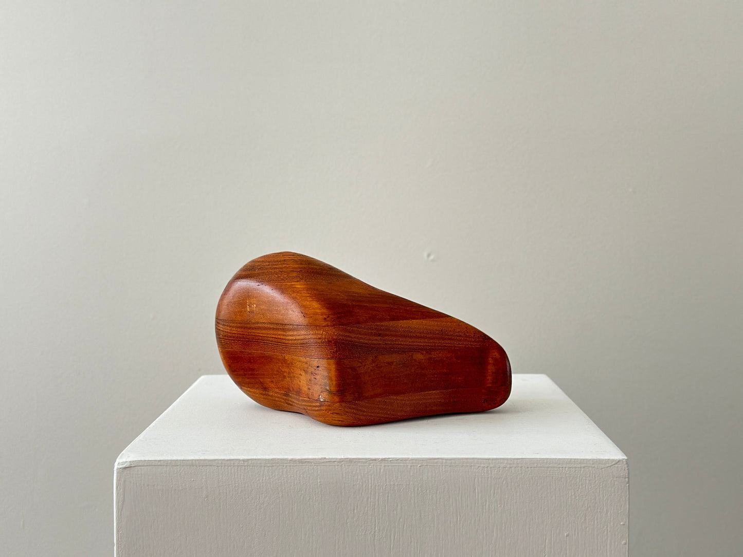 1960s – Mid Century staved teak abstract sculpture of a seal or sea lion