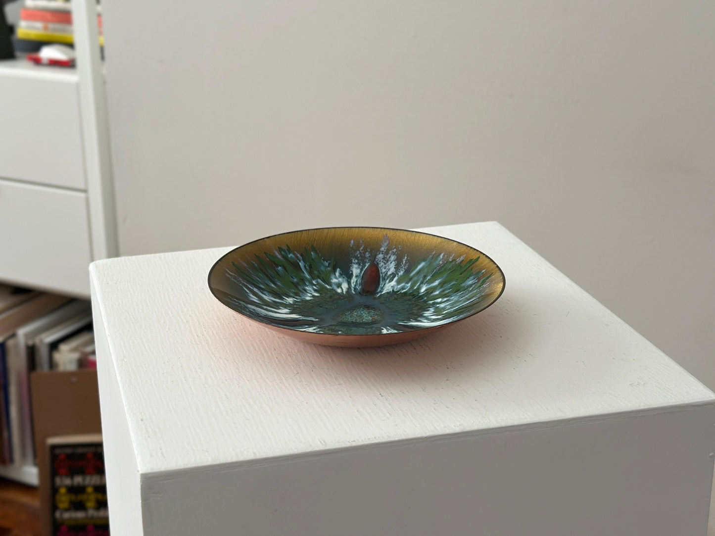 1960s – Mid Century art enamel dish or catch all by Edwards Star