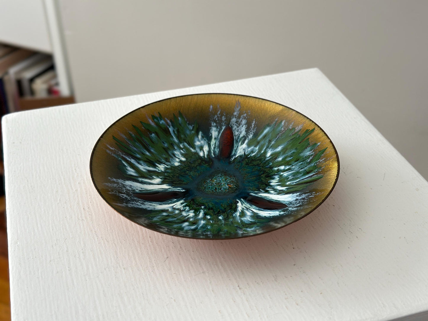 1960s – Mid Century art enamel dish or catch all by Edwards Star