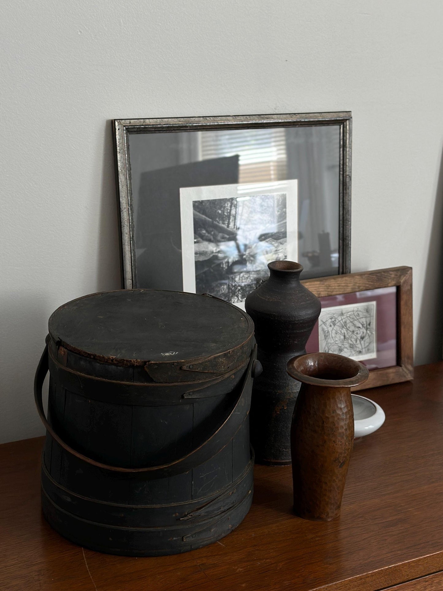1920s – Flared and reeded edge copper arts and crafts vase