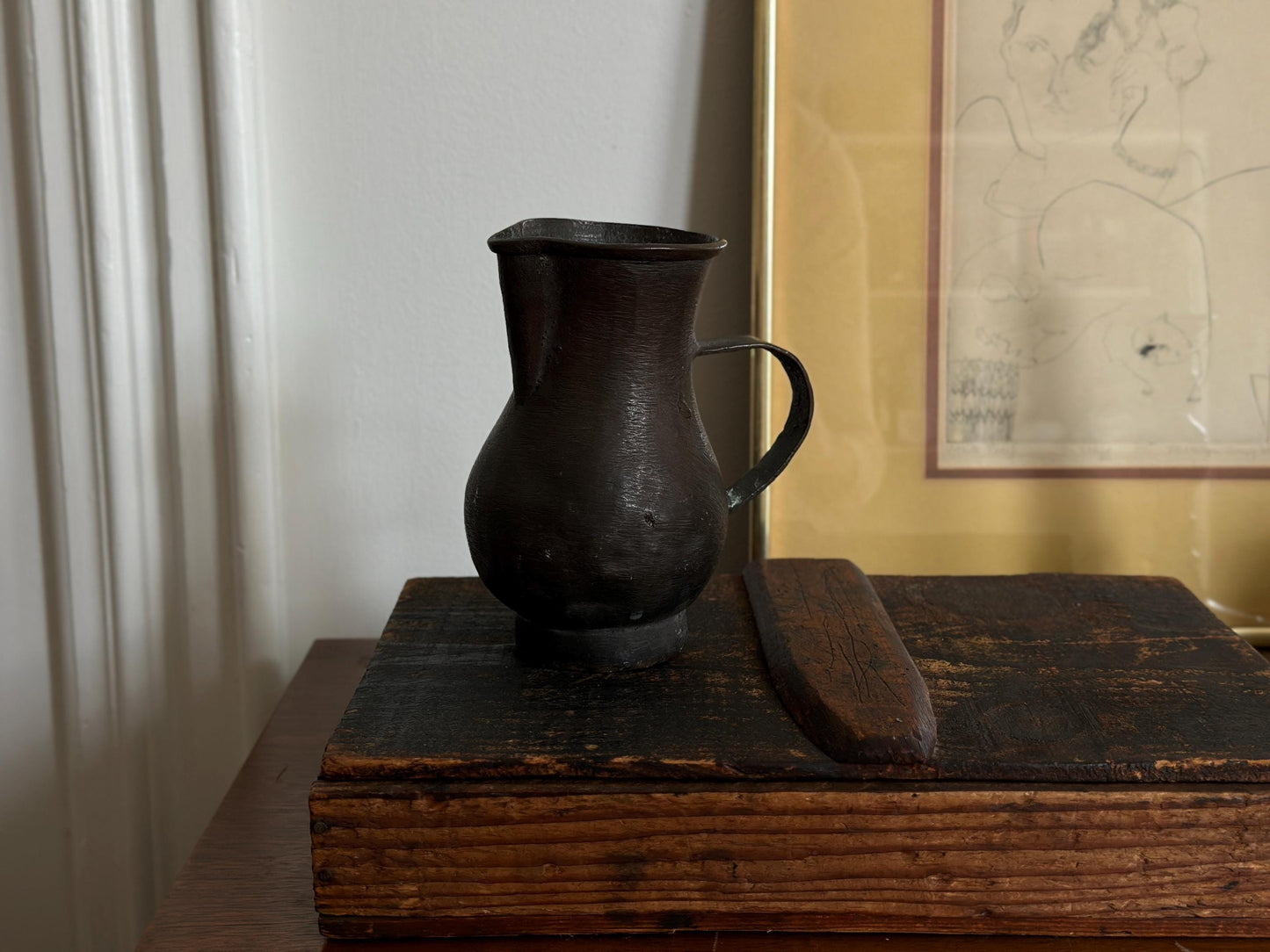 Early leaded bronze jug or ewer
