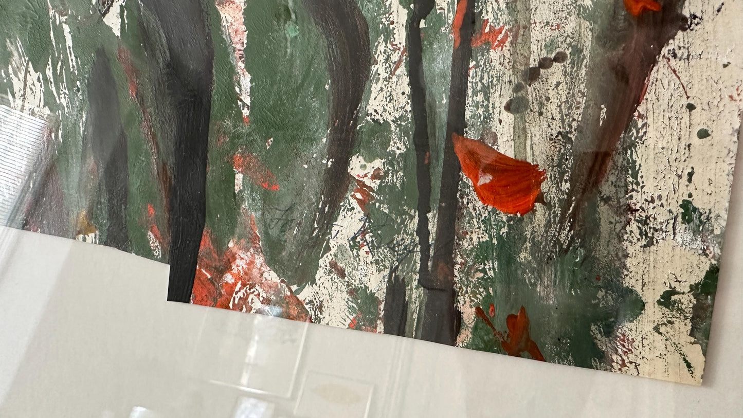 1960s – Mid-Century Signed abstract expressionist painting