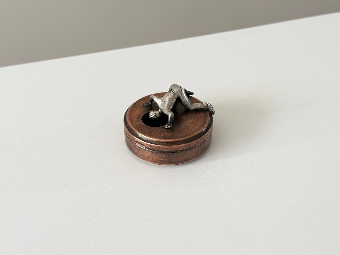 1930s – Art Deco brass cufflink box by Widerholm & Dahlberg