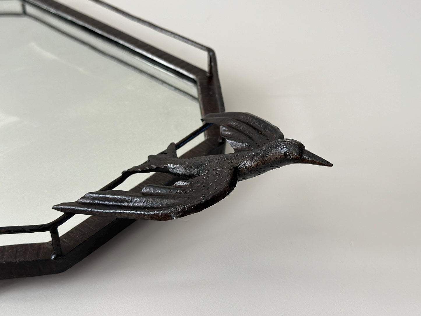 1930 – French Art Deco tray with iron birds
