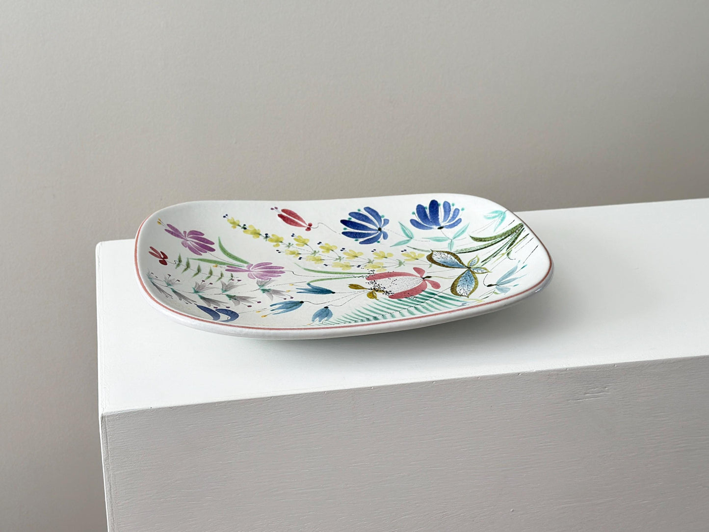 1950s – Stig Lindberg Faience hand painted eathenware tray