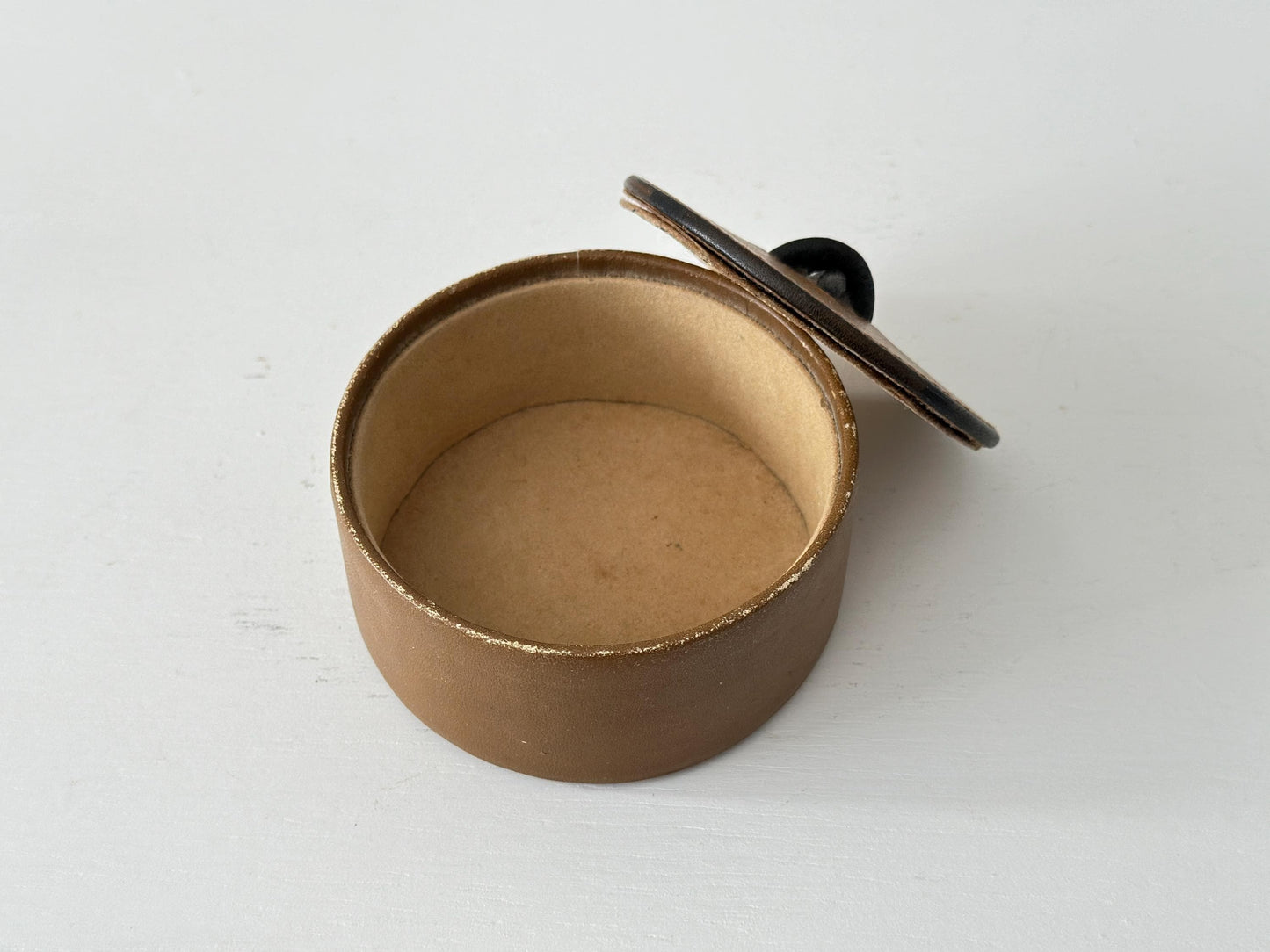 Scarce vintage Dunhill leather trinket box