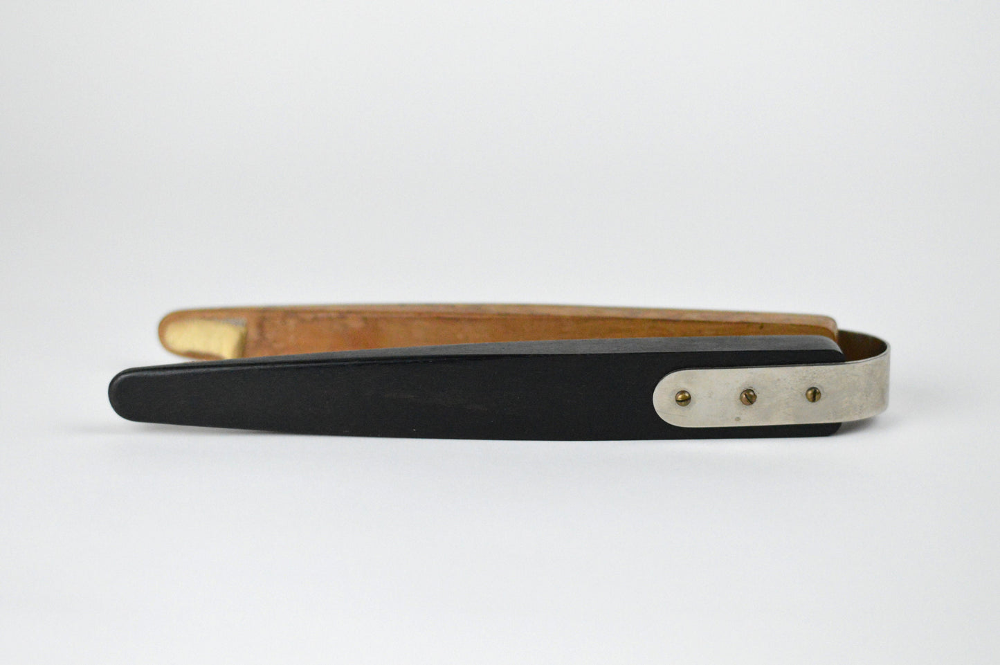 1950s– Rare Carl Aubock Signed Ebony and Maple Tongs