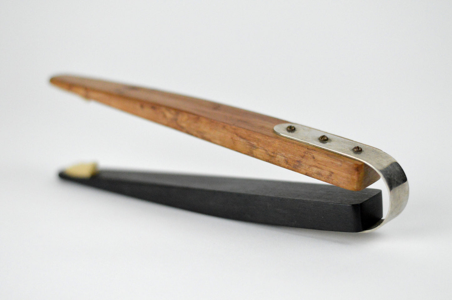 1950s– Rare Carl Aubock Signed Ebony and Maple Tongs