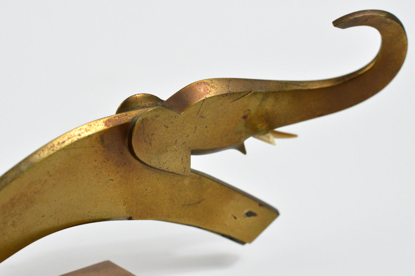 1925– Rare Carl Auböck brass jumping elephant sculpture