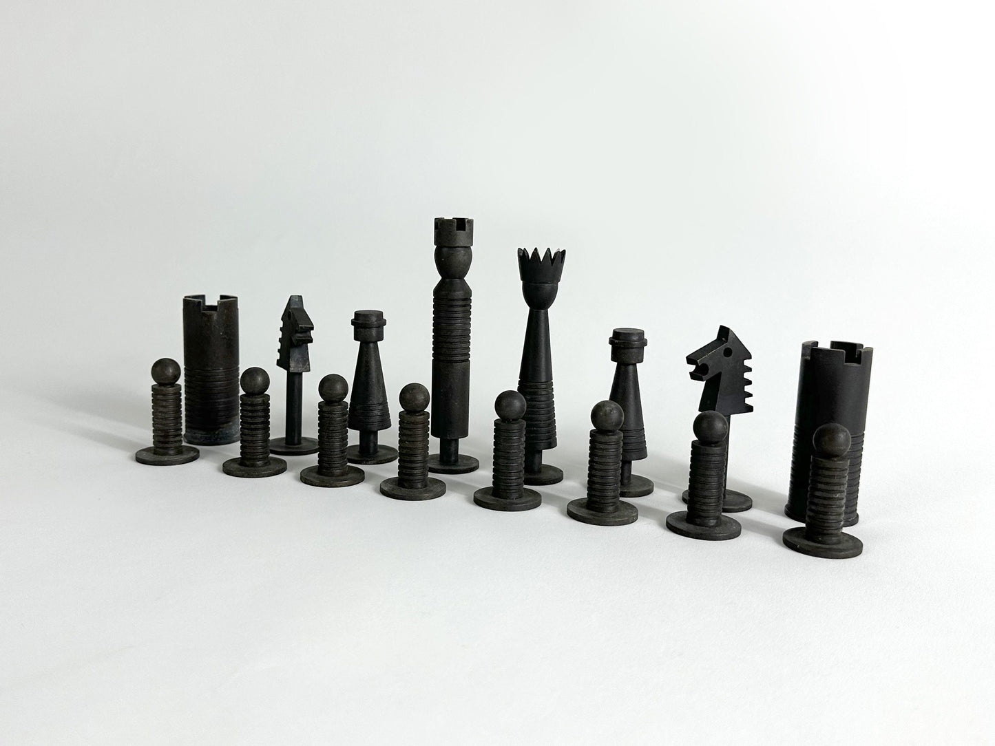 1950s – Carl Auböck complete set of chess pieces