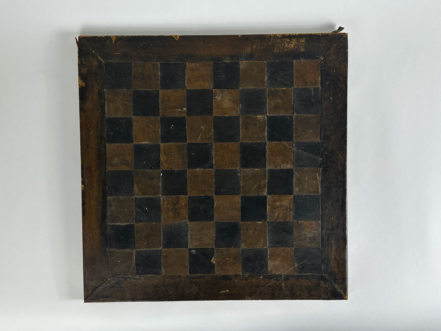 1970s – 20" Leather Patchwork Chess Board