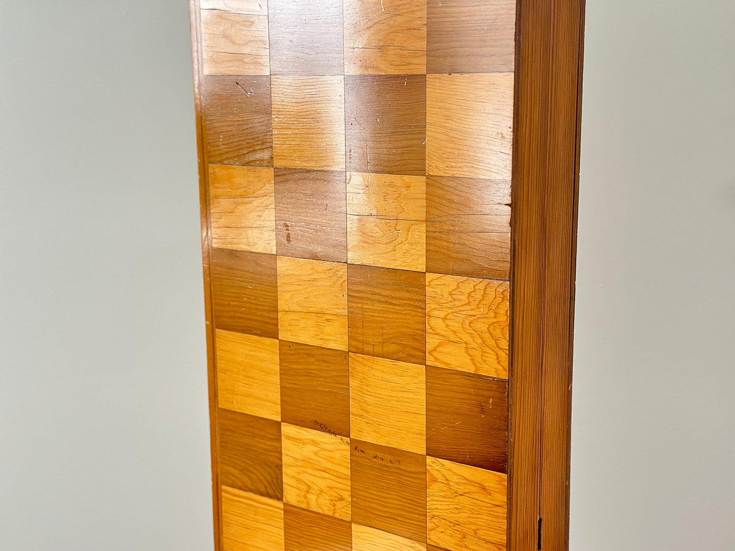 1970s – Oversized wooden chess set and board