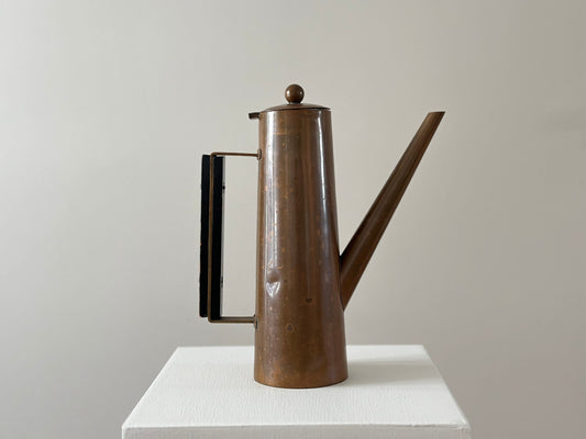 1950s – Large copper coffee pot or watering can with a bauhaus design