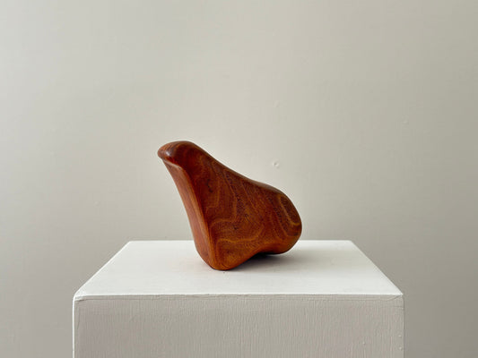 1960s – Mid Century staved teak abstract sculpture of a seal or sea lion