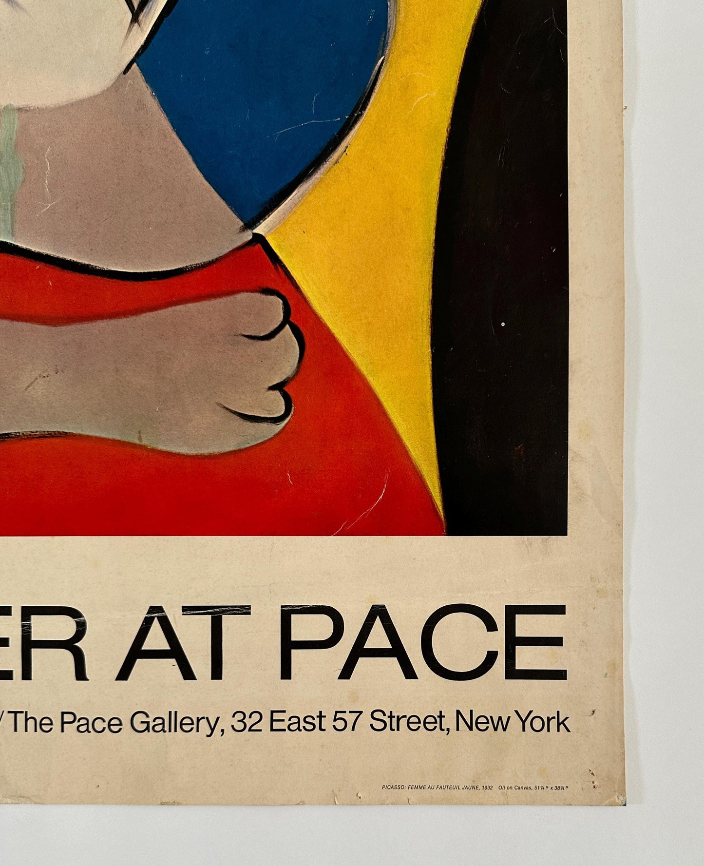 1971 – A well loved Picasso BEYELER AT PACE exhibition poster from Pace Gallery