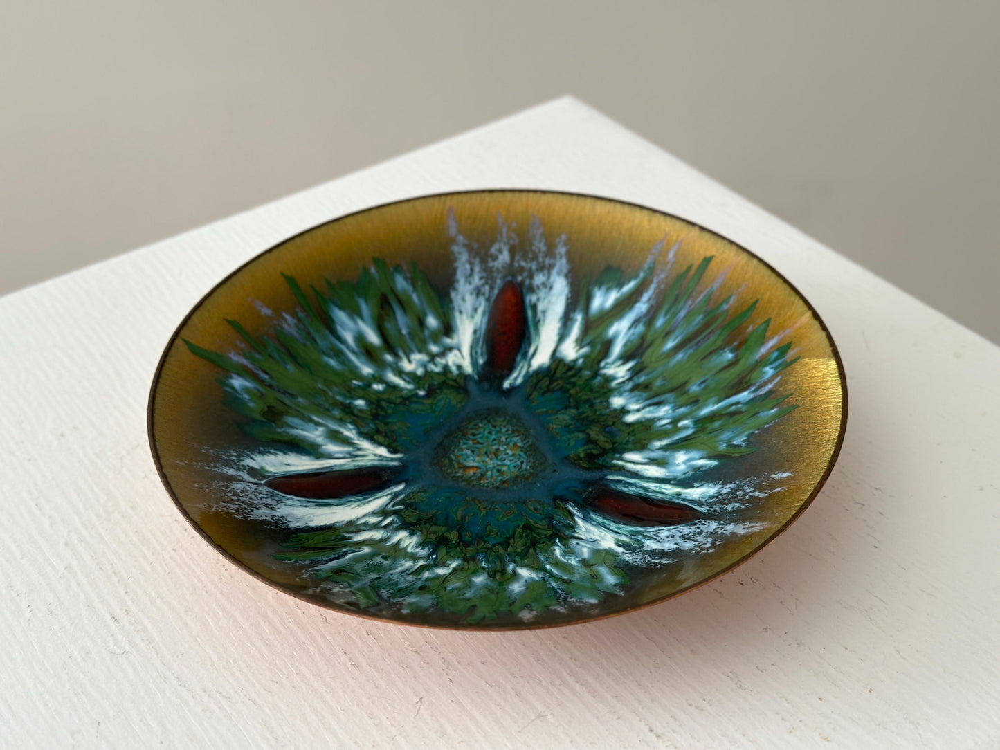 1960s – Mid Century art enamel dish or catch all by Edwards Star