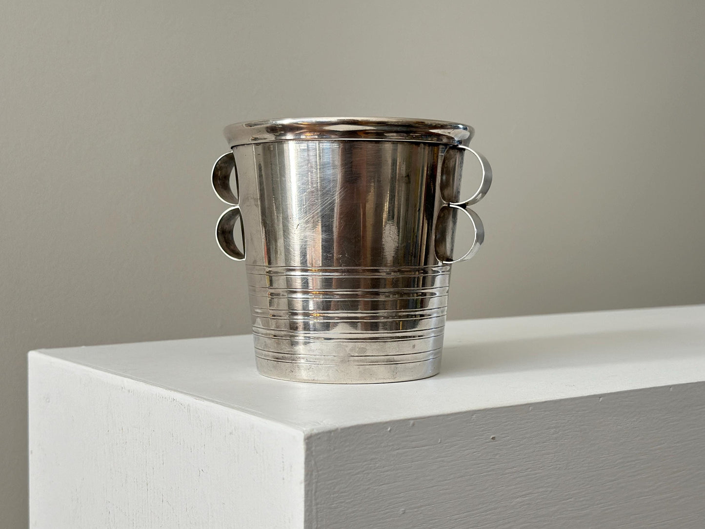 1930s – French Art Deco silver plated champagne bucket