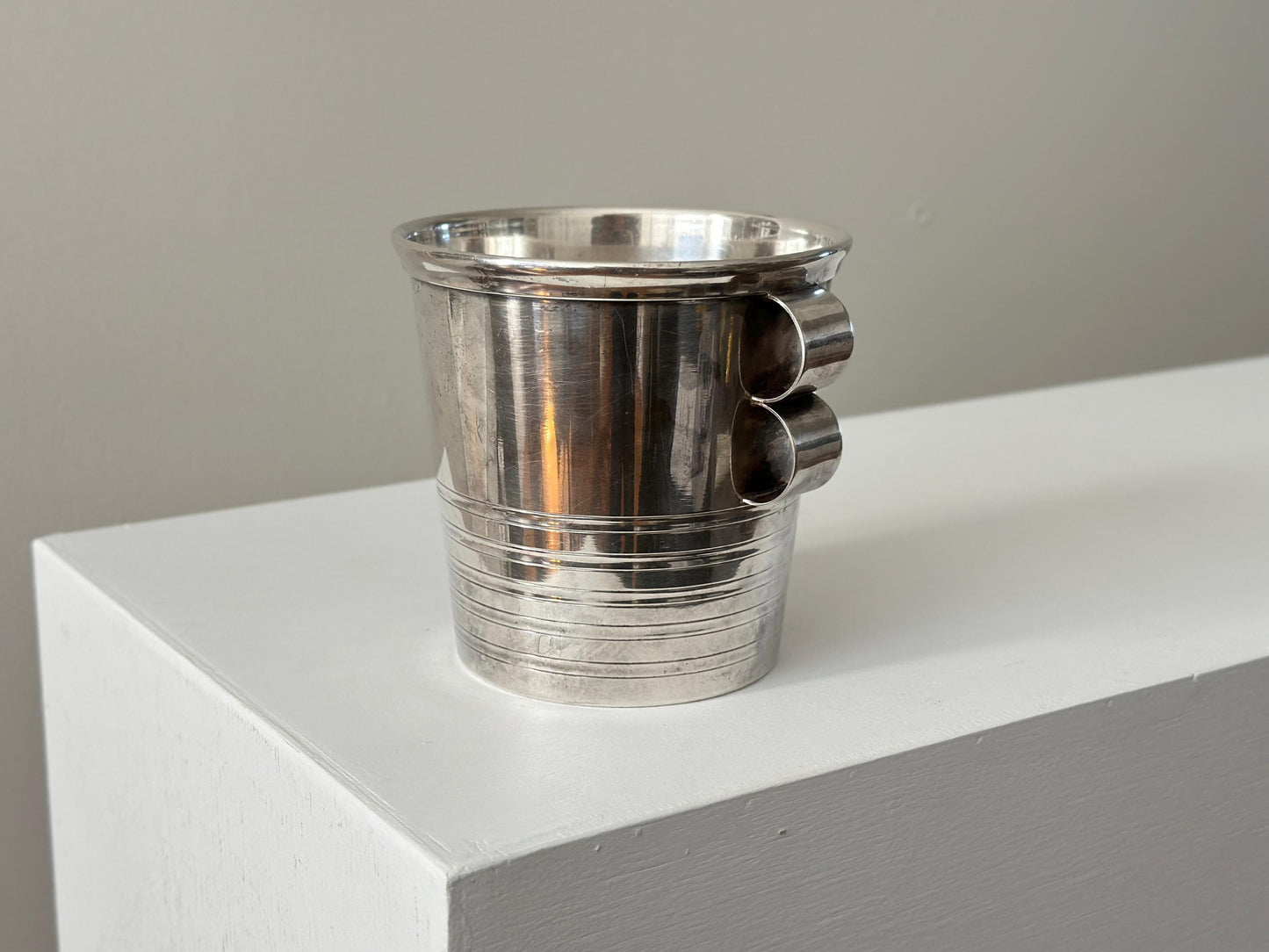 1930s – French Art Deco silver plated champagne bucket