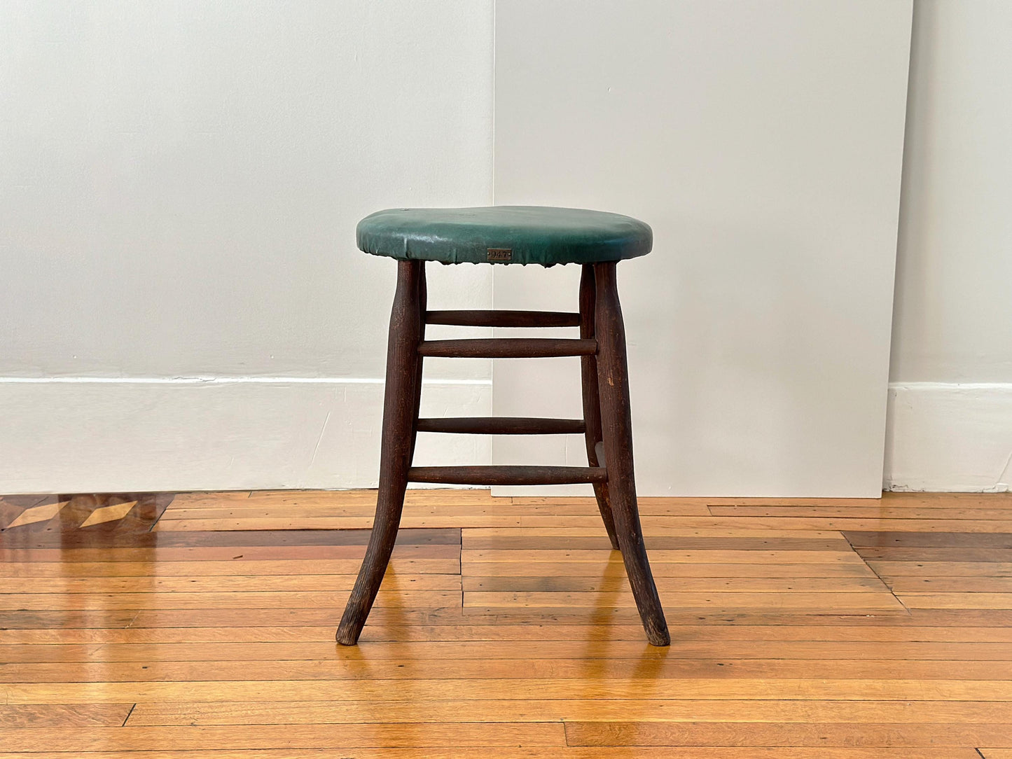 1940s – Wood industrial stool with beautiful patina
