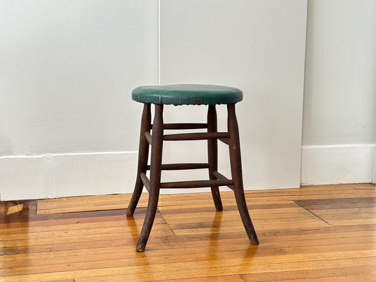 1940s – Wood industrial stool with beautiful patina